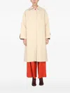 Alysi Button-cuff Wool-blend Coat In Neutral