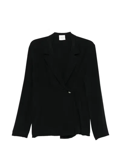 Alysi Button Detail Jacket In Black