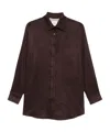 Alysi Button-down Shirt In Brown