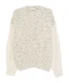 Alysi Button-front Cardigan In Neutral
