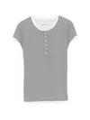 Alysi Buttoned T-shirt In Green
