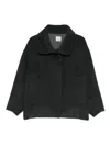 Alysi Caban Wool Coat In Gray