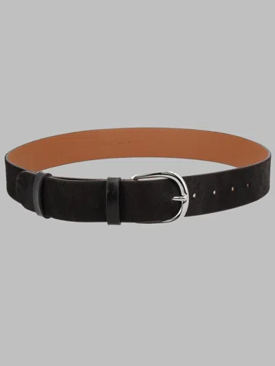 Alysi Calf Hair Belt In Brown