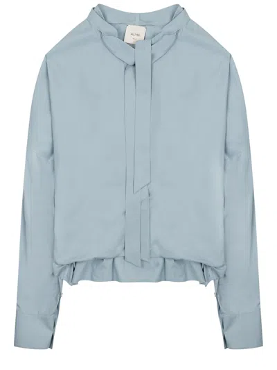 Alysi Blue Relaxed Solid Shirt In Multi
