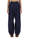 Alysi Canvas Pants In Black