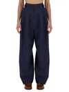 Alysi Canvas Pants In Blue