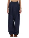 Alysi Pleated Wide-leg Trousers In Multicolour