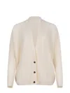 Alysi Knitted Cardigan In Neutral