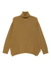 Alysi Cashmere Turtle-neck Jumper In Neutral