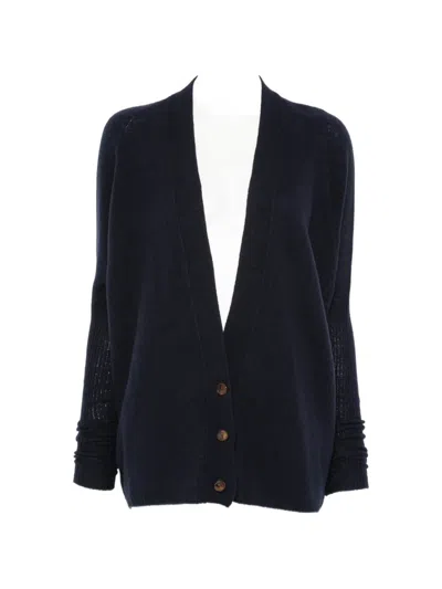 Alysi Cashmere V-neck Cardigan In Blue