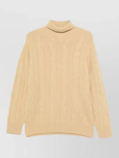 Alysi Cashmere Wool Crewneck Sweater In Neutral