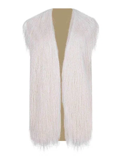 Alysi Vest Made Of  Polyester In White