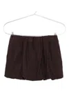 Alysi Checked Gathered Skirt In Black