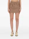 Alysi Classic Check Mini Skirt With Tailored Pleats