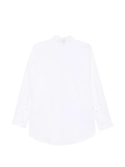 Alysi Chest-pocket Button-up Shirt In White
