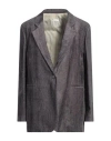 Alysi Chocolat Woman Blazer Dark Purple Size 8 Viscose