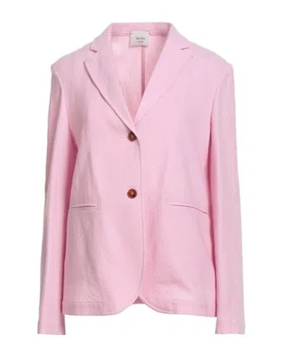 Alysi Chocolat Woman Blazer Pink Size 4 Virgin Wool