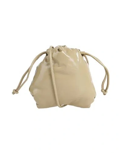 Alysi Chocolat Woman Cross-body Bag Khaki Size - Leather In Neutral