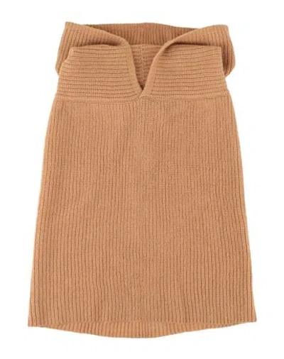 Alysi Chocolat Woman Hat Camel Size Ii Merino Wool In Sand