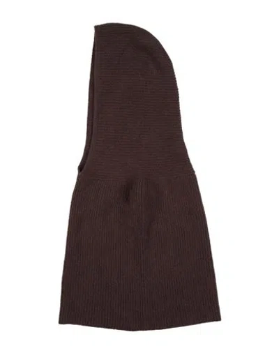 Alysi Chocolat Woman Hat Chocolate Brown Size Ii Merino Wool