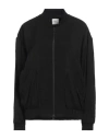 Alysi Chocolat Woman Jacket Black Size 4 Lyocell, Linen, Cotton, Polyamide In Black