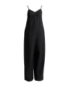 Alysi Chocolat Woman Jumpsuit Black Size 6 Polyester, Virgin Wool, Elastane