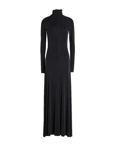 Alysi Chocolat Woman Maxi Dress Charcoal Size 10 Viscose, Polyester, Elastane In Gray