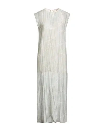 Alysi Chocolat Woman Maxi Dress Sage Green Size 8 Lyocell, Polyester