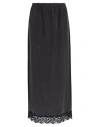 Alysi Crème Woman Midi Skirt Black Size 4 Wool, Polyamide