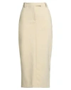 Alysi Chocolat Woman Midi Skirt Sand Size 6 Polyester, Viscose, Elastane