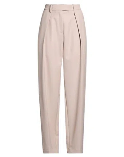Alysi Chocolat Woman Pants Antique Rose Size 6 Polyester, Virgin Wool In Pink