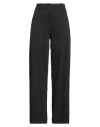 Alysi Chocolat Woman Pants Black Size 6 Cotton, Polyamide, Elastane
