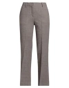 Alysi Chocolat Woman Pants Burgundy Size 8 Virgin Wool In Gray