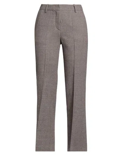 Alysi Chocolat Woman Pants Burgundy Size 8 Virgin Wool