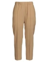 Alysi Chocolat Woman Pants Camel Size 4 Polyester, Virgin Wool, Elastane In Brown