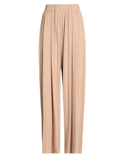 Alysi Chocolat Woman Pants Camel Size 6 Viscose, Elastane In Orange