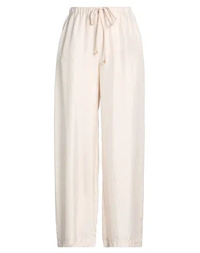 Alysi Chocolat Woman Pants Cream Size 2 Silk In Neutral