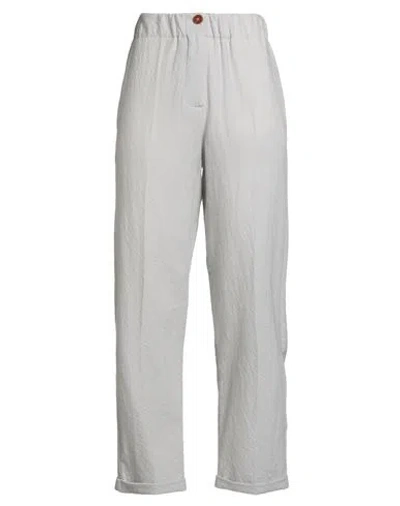 Alysi Chocolat Woman Pants Light Grey Size 2 Virgin Wool In Gray