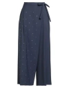 Alysi Chocolat Woman Pants Navy Size 6 Polyester, Virgin Wool, Elastane In Blue