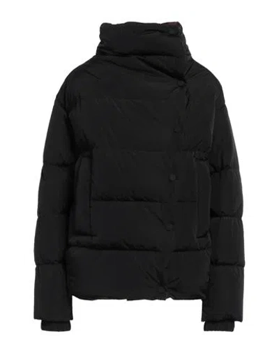 Alysi Chocolat Woman Puffer Black Size 8 Polyamide