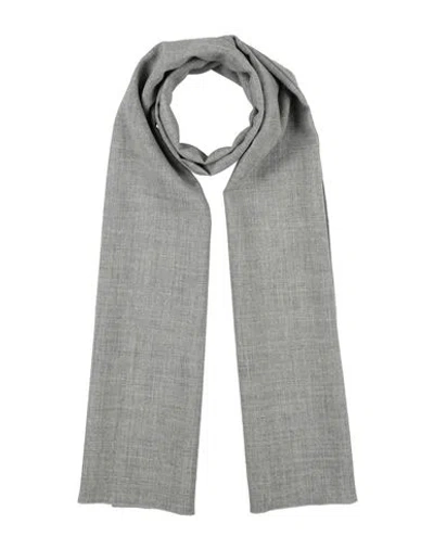 Alysi Chocolat Woman Scarf Light Grey Size - Wool, Polyester, Linen In Gray