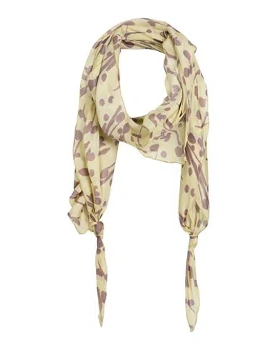 Alysi Chocolat Woman Scarf Sage Green Size - Silk