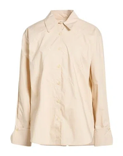 Alysi Chocolat Woman Shirt Blush Size 6 Cotton In Neutral