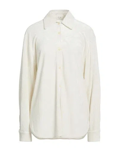 Alysi Chocolat Woman Shirt Off White Size 8 Viscose, Polyamide