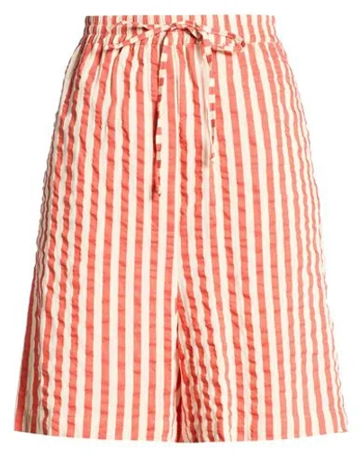 Alysi Chocolat Woman Shorts & Bermuda Shorts Orange Size 4 Viscose, Cotton, Silk In Neutral