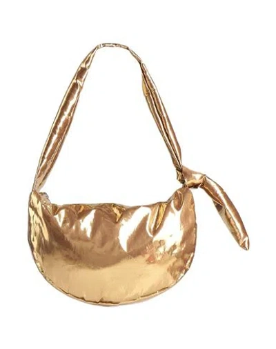 Alysi Chocolat Woman Shoulder Bag Gold Size - Polyester