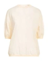 ALYSI ALYSI CHOCOLAT WOMAN SWEATER BEIGE SIZE L COTTON, POLYAMIDE