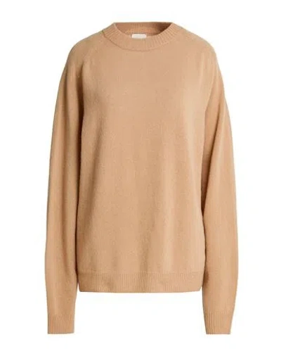 Alysi Chocolat Woman Sweater Beige Size L Merino Wool, Cashmere In Brown