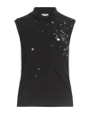 Alysi Chocolat Woman T-shirt Black Size Xl Cotton