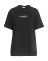 Alysi Chocolat Woman T-shirt Black Size Xl Cotton